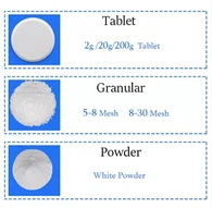 90% pulvera granulu TCCA tablete